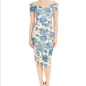 The Pretty Dress co. Fatale China blue Sorrento dress.